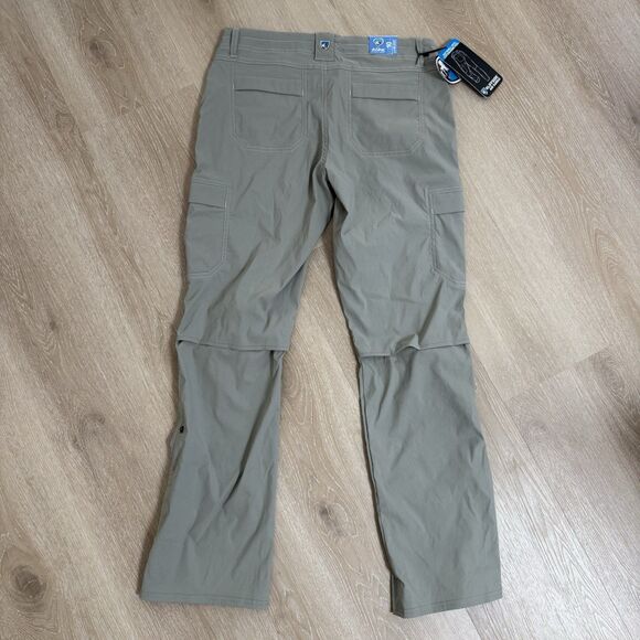 NWT Kuhl Kliffside Convertible Pants Women Sz 10 Khaki Outdoors Hiking Gorpcore - Picture 2 of 9